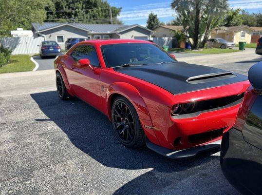 Engine overhaul on a Hellcat.