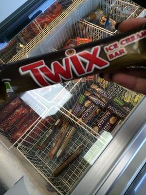 One free while supplies last 7/16/14. Two Twix and a whole bunch of Snickers left at this SSF 7-11 on Old Mission Rd.