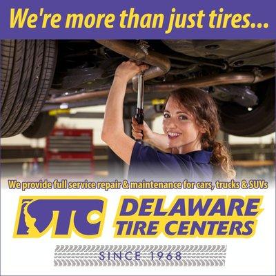 We're a lot more than tires.  We offer full service repair, maintenance & engine work too.