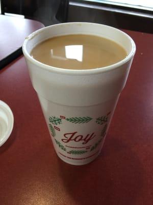 Holiday 2015 styrofoam cup.