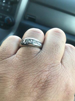 Had to resize my replacement wedding ring.