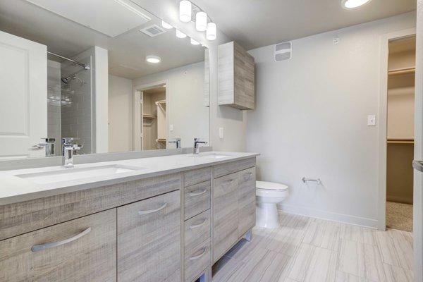 Apartment home bathroom