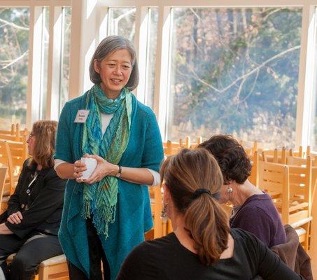 Sunada Takagi leading a mindfulness workshop