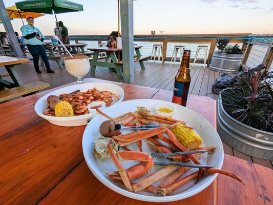 Crab and shrimp with a view!!