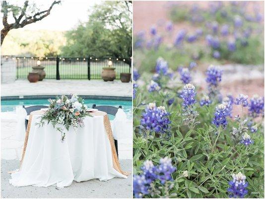 Spring weddings mean bluebonnets!