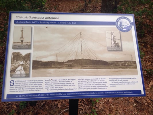 The large antennas remnants are still in the forest behind the operating building. Walk through the history!