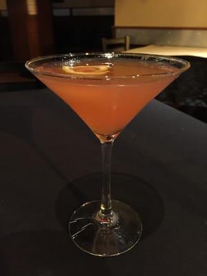 Ecstasy (Raspberry Vodka, coconut rum, strawberry purée, cranberry and pineapple juice)