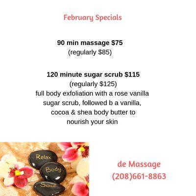 February 2019 Specials