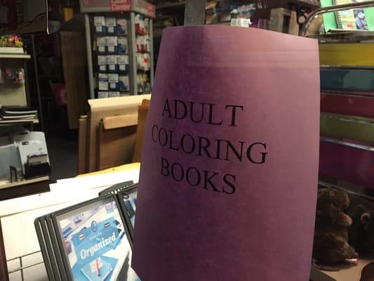 Adult coloring books.