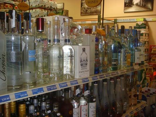 Our Acton liquor store has a large selection of liquor for all your favorite cocktails and mixed drinks.