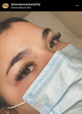 Hybrid mink lash extensions