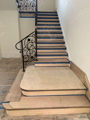 Custom European Oak Stair Treads