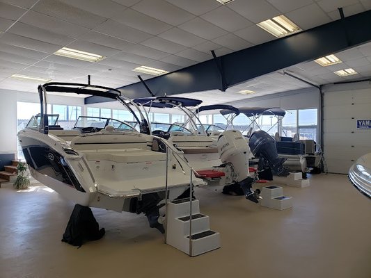 Cobalt boats for sale at Causeway Marine at All Seasons Marina showroom in Marmora, NJ.