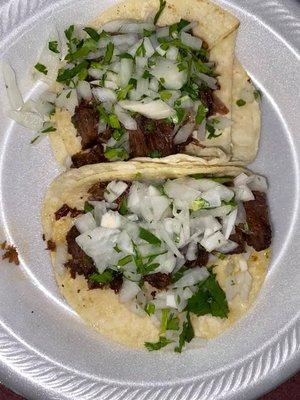 Barbacoa tacos.