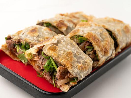 Sliced Beef Pancake Roll