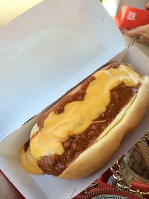 chili cheese dog!