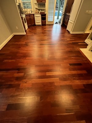 Parquet Hardwood Floor  
Screen and Refinish