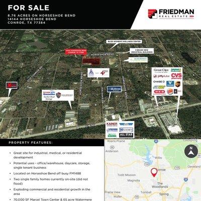 Redevelopment Land in Conroe - 8.76 Acres