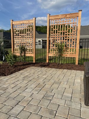 Custom cedar trellises