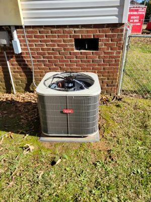 New heat pump install.