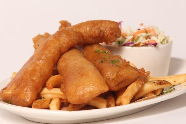 Fish N Chips with coleslaw