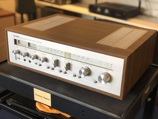 One of the last analog receivers produced by Yamaha.