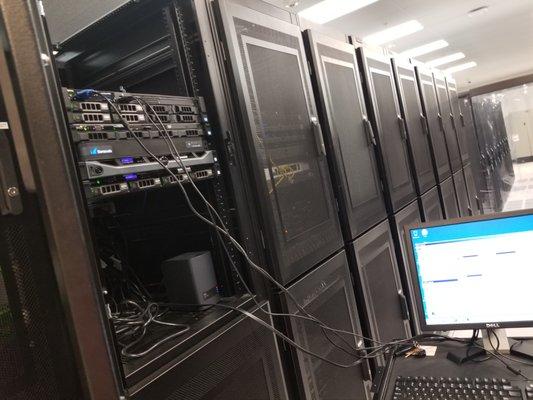 Working on clients servers in Peak10 data center