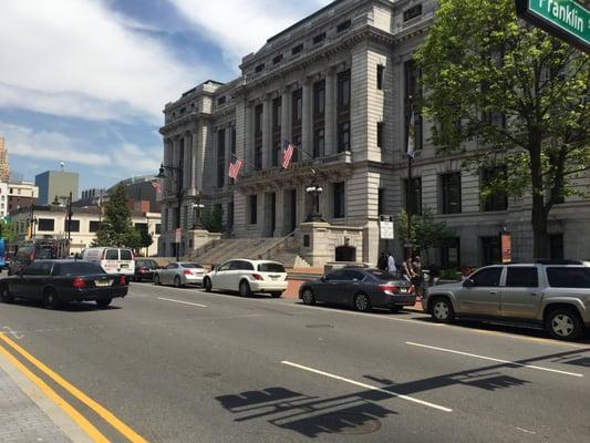 The facade from Franklin St.