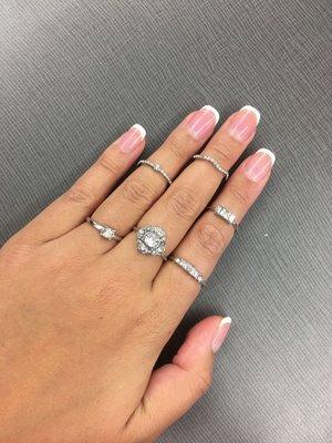 My cute combination rings! Love it! And great quality