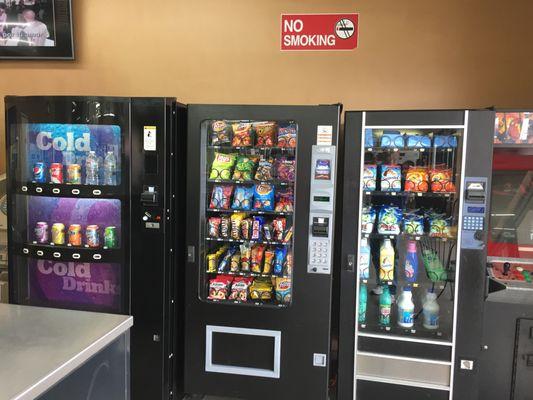 Snacks & Drink while you wash your clothes.  Plenty of Laundry supplies too!