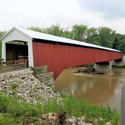 Shieldstown Covered Bridge built 1876 is @355' in length