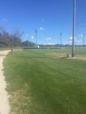 Driving range set up