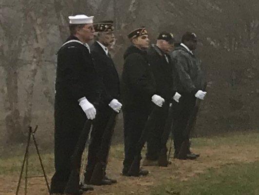 Firing Squad at Wreaths Across America.  15 December 2018