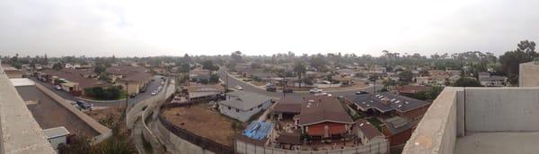 View from top of parking structure