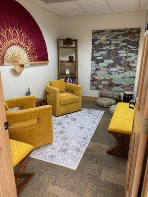 Our relaxation room, where you can talk with your doctor in peace.