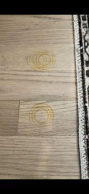 Stains on wood floors