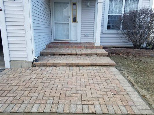 Beautiful Brick Paver Walkway Plainfield