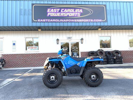 My favorite shade of Blue... Polaris Sportsman 570, fun times at the BEST PowerSports store around!