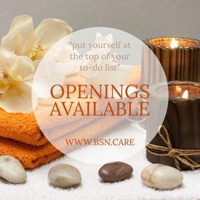 Openings available! Looking for forever clients.