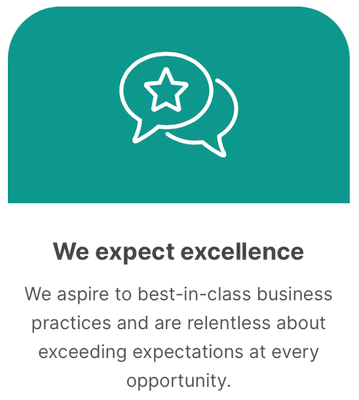 We Expect Excellence.