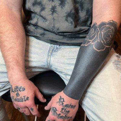 Tattoo Arm Wax