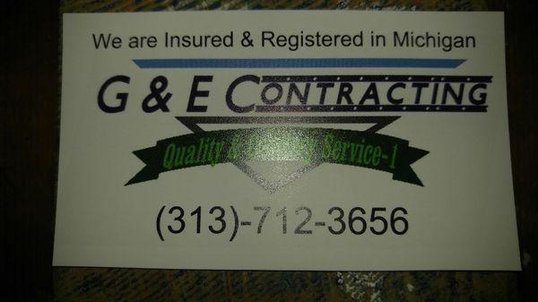 G & E Contracting