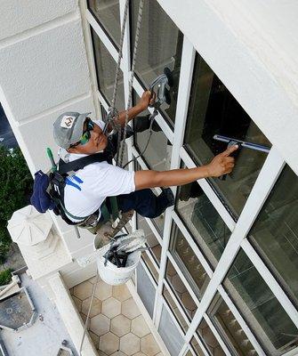 Precision Cleaning Inc. - Window Cleaning Condo Building