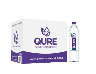 1 Liter 12 Pack of QURE WATER