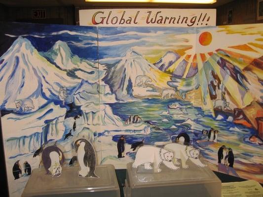 Kid-made exhibit on Global Warming