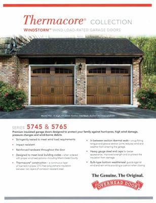 For premium construction and maximum thermal efficiency, a Thermacore® insulated steel door is the ideal choice.