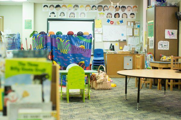 The Rosen Family Preschool classroom at HSDC. Rosen serves deaf and hard of hearing children.