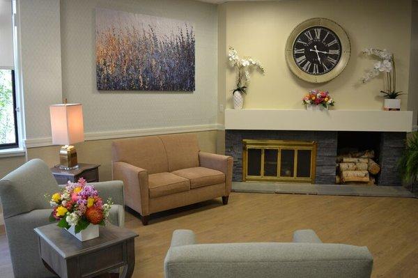 Our warm environment has seating areas throughout our Center.