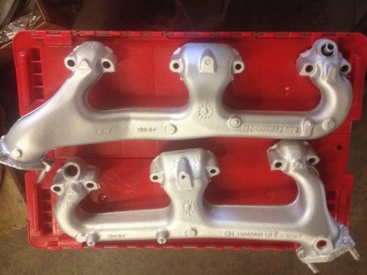 High temp ceramic coated exhaust manifolds.