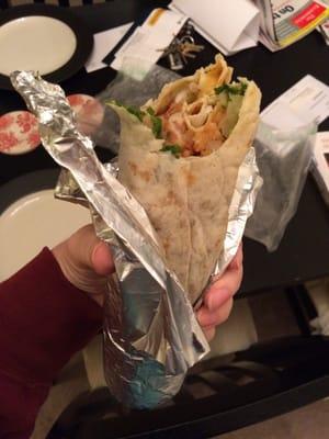 Al pastor burrito- huge, tasty, $5!